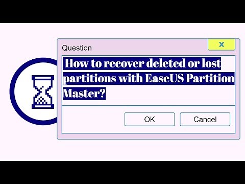 How to recover deleted or lost partitions with EaseUS Partition Master