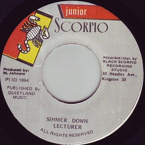 Lecturer - Simmer Down