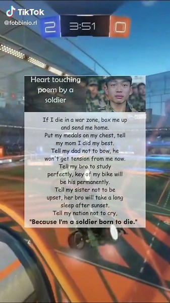 Heartbreaking Poem: Born to Die - A Sad Soldier's Journey