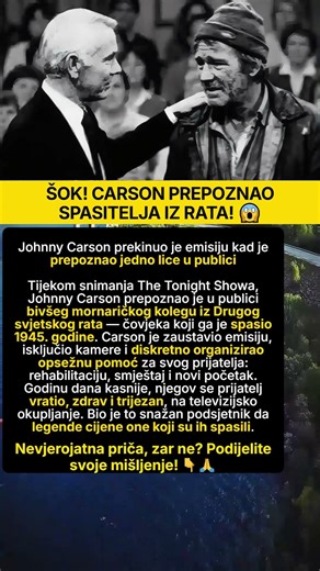 Carson prepoznao suborca, spasio mu život