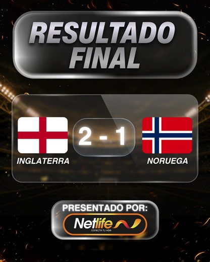 ¡INGLATERRA ESTÁ EN SEMIFINALES! ⚽ Los ingleses remontaron un partido muy complicado y derrotaron 2-1 a Noruega en la prórroga para sellar su pase a la siguiente ronda del Mundial 2026. Jude Bellingham fue la gran figura de la noche con un doblete, incluyendo el gol de la victoria en el tiempo extra, mientras que los noruegos, liderados por Haaland, se despiden tras dar pelea hasta el final. @Netlife Ecuador