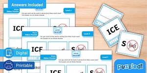 Fun Winter Rebus Puzzle Cards Pack