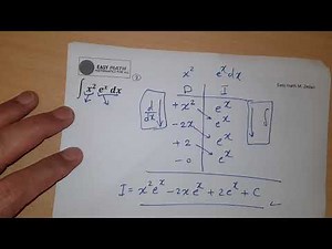 Calculus, Tabular method , Integration by parts