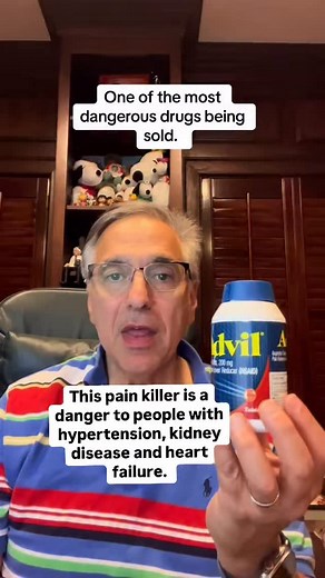 96K views · 1.4K reactions | NSAIDs like Advil, Motrin, Alleve, Meloxicam , used by millions can raise blood pressure, hurt your kidneys, and put people with heart failure into the hospital. Tucked inside that label are tiny words mentioning the risks but why not right on the label??#health #medicine #heart #drevanlevine #drugs | Evan Levine | Facebook