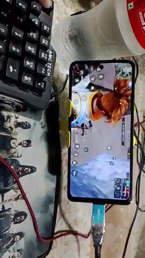 "How to play free fire with keyboard mouse in mobile | ⌨️ 🖱️ 📱 full setup without app no activation"