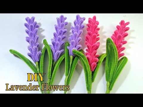 How to Make a Lavender Flower with Pipe Cleaners