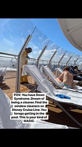 8K views · 13K reactions | Sometimes, the most magical moments aren’t the ones we plan—they’re the ones we witness. ✨ Aiden finds pure joy in watching the incredible crew members on Disney Cruise Line keep the ship sparkling. It’s a beautiful reminder that magic isn’t just in the grand adventures, but in the little things that make the world shine. ❤️ #DisneyMagic #PureJoy #LittleThingsBigMagic #DisneyWithTheLittles #DisneyCruiseLine | Hannah Murry Reed | Facebook