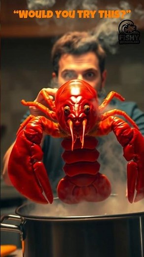"INSANE" Boston Lobster Boiled to Perfection & Satisfying ASMR CUTTING 🦞 #seafood #food #shorts