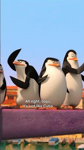 Penguin vs octopus #madagascar #moviereview #animation