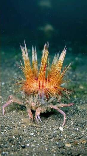 This Crab Builds Its Own Disguise! 🦀🌿 | Decorator Crab