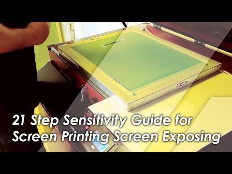 21 Step Sensitivity Guide for Screen Printing Frame Exposing