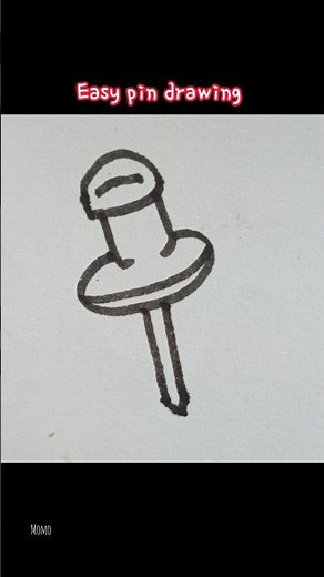 how to draw a pin! 📌 #drawing #pin #easy
