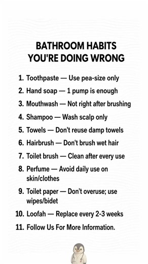 11 Bathroom Habits You’re Doing Wrong 🚿🦷