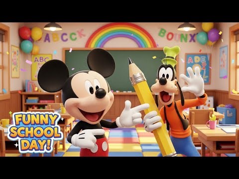 Mickey & Goofy Back to School 🤣 | Funny Kids Cartoon Story