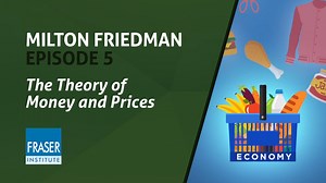 One of Milton Friedman's keen interests as an economist was how inflation—increases in the overall price level of goods and services—affected the economy. At the heart of his theory about the cause of inflation is the relationship between money and the availability of goods and services. Watch this video to learn how Friedman's research revolutionized the way most economists think about money and inflation. | The Fraser Institute