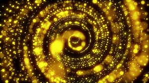 Golden, Circles, Abstract. Free Stock Video
