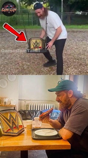Sami Zayn-ஓட Title Celebration Vera Level😂🔥