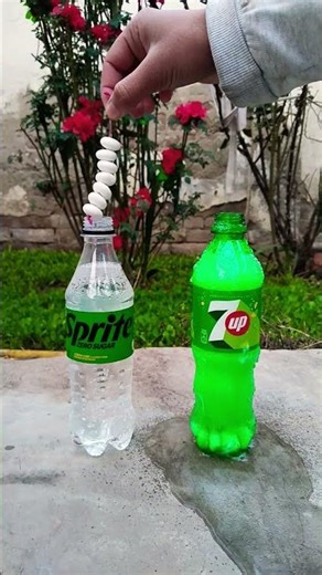 sprite vs 7up with mentos #viralvideo #shorts