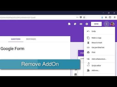 How to Add and Remove AddOn in Google Form