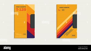 A set of old video cassettes. Old school and back to 90s concept background Stock Vector Image & Art - Alamy