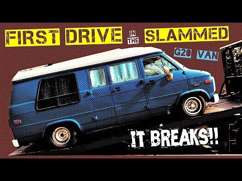 FIRST DRIVE in the SLAMMED G20 Van | Chevy G20 Vanlife Build | LOWERED GM | Vanning | DIY Project