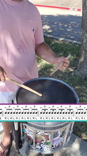 Anthony Steller | Marching Snare Drum Instructor on Instagram: "Definitely should’ve gotten better takes of the 4th and 5th pattern 😂 But here’s a triplet diddle exercise where the sticking shifts to strictly overlaid doubles in the 2nd half! 🥁 • • Follow me for more drumline exercises just like this! 🚀 • • #drumline #drumsticks #drums #percussionist #drummer #rudiments #rudimental #snare #snaredrum #percussion #music #practicing #drummersofinstagram #drummer #drum #dci #