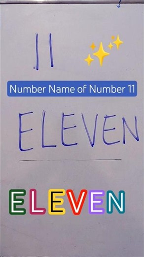 Number Name 11 | Learn ELEVEN in a Fun Way! 🔢✨
