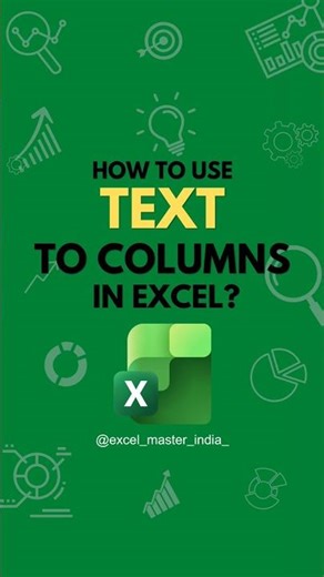 HOW TO USE TEXT TO COLUMNS IN EXCEL? 🤔 #excel #excelhacks #exceltips #excel_formula_fun