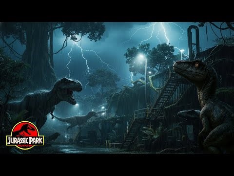 WHEN THE GIANTS AWAKEN | Dinosaur Stomps, Rainfall & Stormy Prehistoric Night for Help Sleep