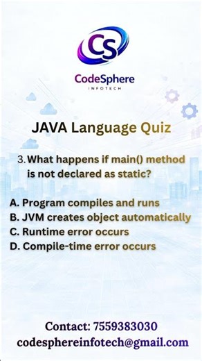 Java knowledge Chances to take risk with your mind .