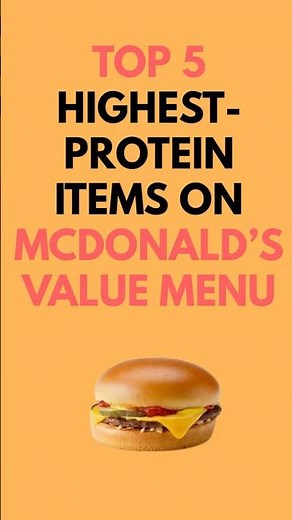The Top-5 Highest Protein Items on the McDonalds Value Menu in Under 30 seconds. #protein #mcdonalds