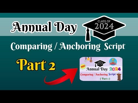 Annual Day Anchoring Script (Part 2) || Annual Function Anchoring | Result Day Anchoring Comparing