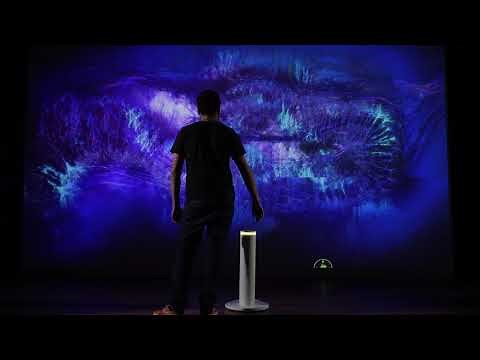 Touchless Pedestal from Ideum - Zero-touch solution for large displays, video walls and projection