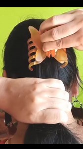 5.3K views | Low Bun With Butterfly Clip 曆曆 #reels #fbpostviral #judahairstyle #newyear2025 #bun #hacks #juda #hair #hairhacks #reel #lowbun #butterfly #fbviral #hairdo #tutorial | Susmita's Hairstyle | Facebook