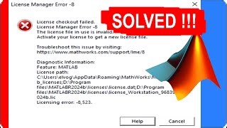 How To Fix Matlab 2024b License Manager Error 8 Quick Easy Solution Mp3 & Mp4 Download