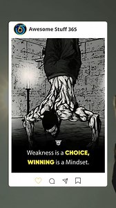 Weakness is a choice. Winning is a mindset. Sometimes, it’s not about being the strongest; it’s about pushing through when it feels impossible. The true power lies in your ability to decide that giving up is never an option, no matter the struggle. Success is a mental game—one that starts the moment you choose to push forward, even when the odds seem stacked against you. Embrace that mindset of resilience, and watch how your world transforms. What does winning look like to you? Let’s share those
