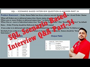 SQL Interview Questions and answers Part 34 | SQL Scenario based Interview Question and Answer