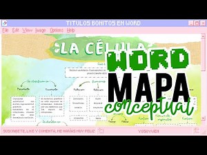 mapa conceptual en word | apunte bonito | mapa conceptual de la célula