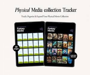 Physical Media Collection Tracker | Canva Movie Log Template | DVD VHS & Blu-ray Catalog | 2000s Nostalgia | Digital Movie Library Organizer - Etsy