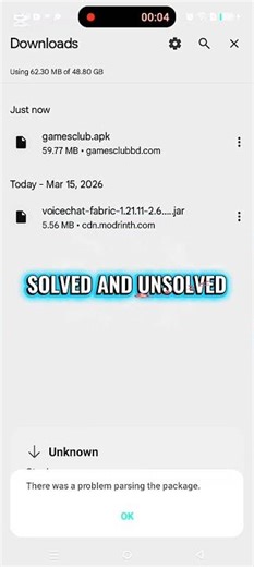 There was a problem parsing the package.