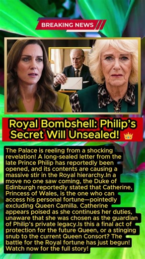 "NOT CAMILLA!" 🚫 Philip’s Secret Letter Gives EVERYTHING to Catherine!