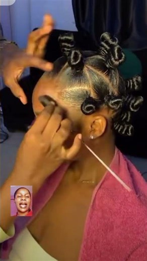 Bantu knot hairstyle tutorial #hairtutorial #howto #braids #hairstyles