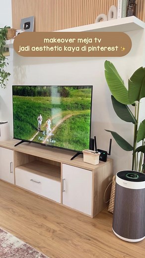 Makeover Meja TV ala Pinterest: Tutorial Start to Finish