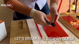 10 Variation Mosland Home Turkish Lamp Mosaic Table Lamps | Turkish Moroccan Lamp with Bronze Base | Handmade Tiffany Night Lamp | Mosaic Glass Bedside Night Lamp with Led Bulb (Red)