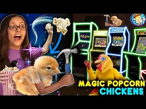 BASEMENT ARCADE SURPRISE from Magic Popcorn Chickens! (FV Family Vlog w/ Random Clips)
