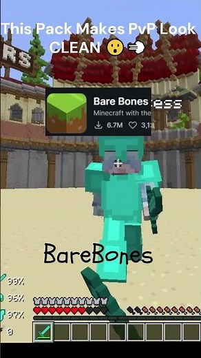 This Pack Makes PvP Look CLEAN 😮‍💨#minecraft #pvprp #minecraftshorts #gaming #texturepack