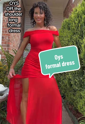 🔥🔥OYS went all out on this off the shoulder long formal party dress! It’s not only gorgeous but actually comfortable enough to wear all night! #fancydress #formaldress #partydresses #oysnewarrivals