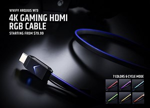 HDMI cable with RGB lighting for up to $200, because why not?