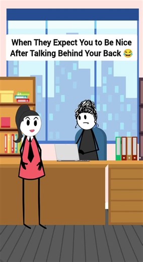 When They Expect You to Be Nice After Talking Behind Your Back. #therealveronika #animation #animationmedia #shortsreels #funnyvideo