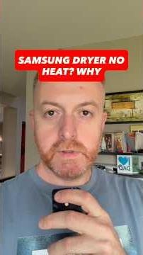 Samsung dryer won’t heat? Let’s see why #appliancerepair #dryerrepair